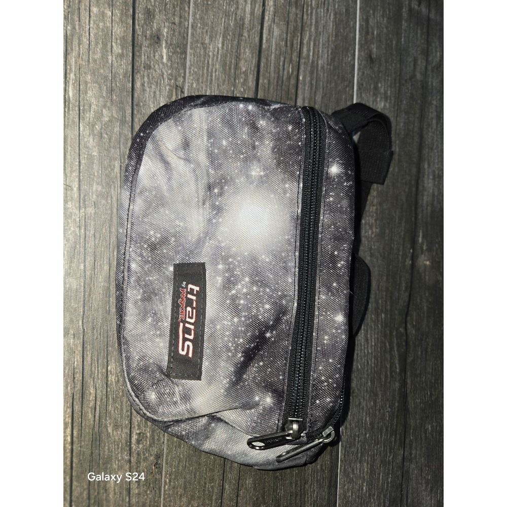 Jansport Gray Black Cosmo Space Fanny Pack Waist Bag